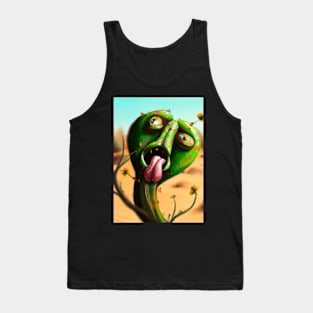 Laughing cactus in the desert Tank Top